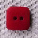 Button Red / Square / Matte
