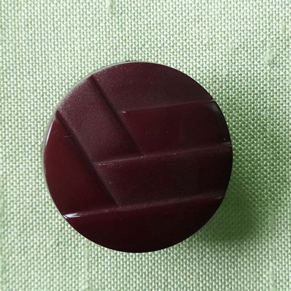 Button - Red (Burgundy) / Woven / Matte & Shiny