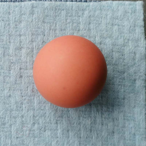 Button - Orange (Apricot) / Full Ball / Matte