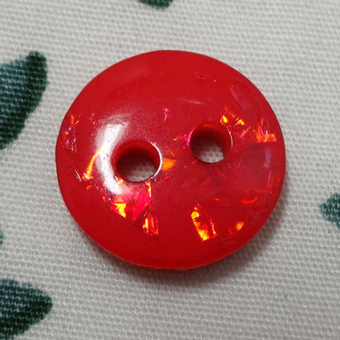 Button Pink (Hot) / Round / Matte