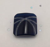 Square / Silver (sparkle) Lines / Shiny - 8 Colours Available