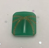 Square / Silver (sparkle) Lines / Shiny - 8 Colours Available