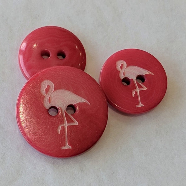 Flamingo / Pink and Cream / Vegetable Ivory
