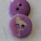 Flamingo / Lilac and Cream / Vegetable Ivory