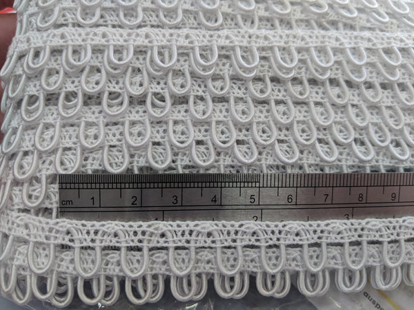 Bridal Loops / Rouleau Loops / White / per metre