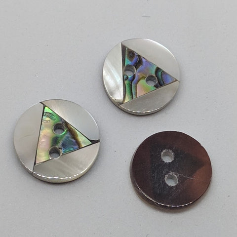 Black Mussel / Shell Inlay / 2 Hole