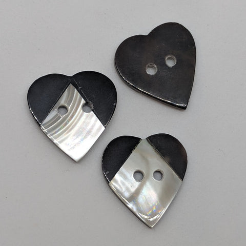 Heart / Shell Inlay / 2 Hole