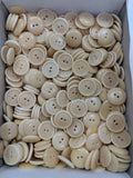 Natural / Vegetable Ivory / Rim / 2 Hole