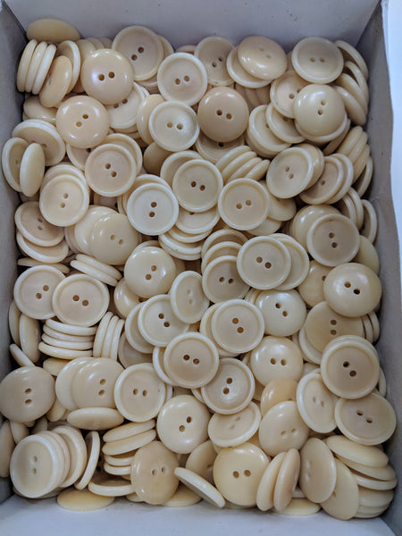 Natural / Vegetable Ivory / Rim / 2 Hole