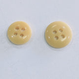 Natural / Vegetable Ivory / Disc / 4 Hole