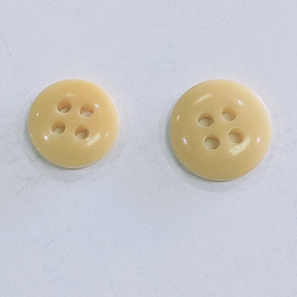 Natural / Vegetable Ivory / Disc / 4 Hole