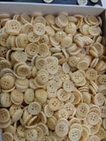 Natural / Vegetable Ivory / Shirt Button / 4 Hole
