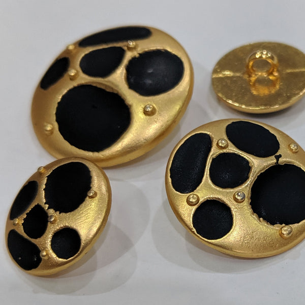 Gold / Black Splotches