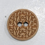 Light Brown / Laser etched Knit stitch pattern / 2 Hole