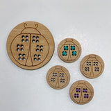 Ladybird / Laser etched / bamboo