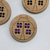 Ladybird / Laser etched / bamboo