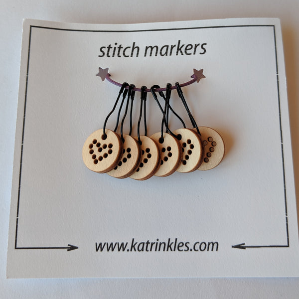 Pin Stitch Markers / Bamboo