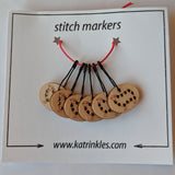 Pin Stitch Markers / Bamboo