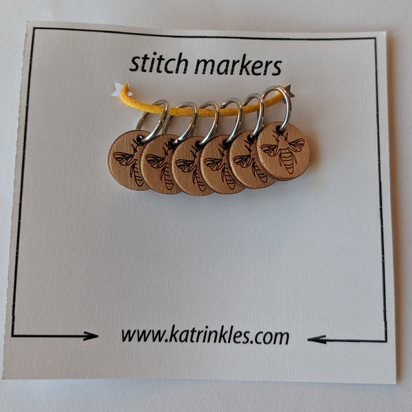 Ring Stitch Markers / Bamboo