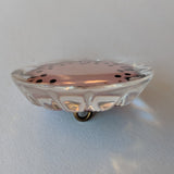 Clear / Reverse Painted / Vintage / Lucite