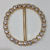 Gold or Silver and Diamante Buckle