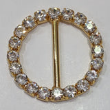 Gold or Silver and Diamante Buckle