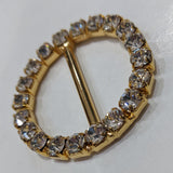 Gold or Silver and Diamante Buckle