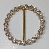 Gold or Silver and Diamante Buckle