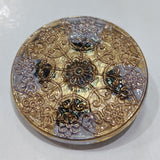 Lilac & Gold Lustre / Vintage / Glass