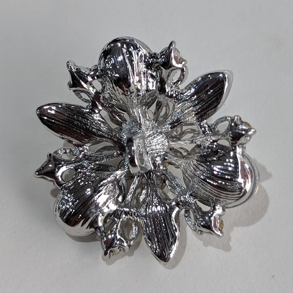 Cat-eye Stones & Swarovski Crystal / Silver / Shank