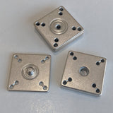 Snap fasteners / Decorative / Silver / Square