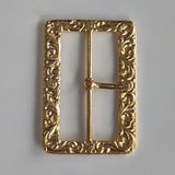 Decorative Rectangle Gold Buckle / Metal