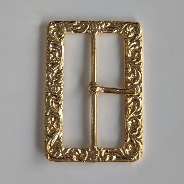 Decorative Rectangle Gold Buckle / Metal