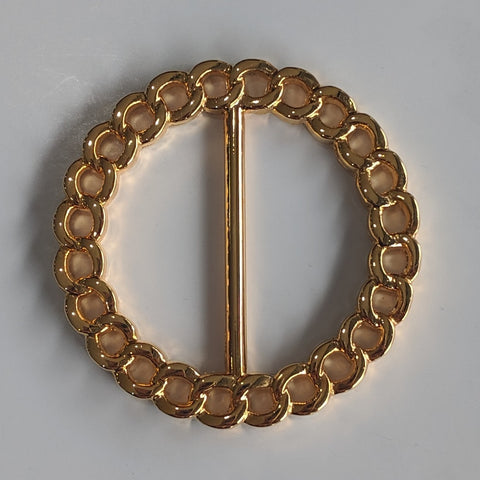 Decorative Round Gold Buckle / Metal