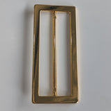 Large Gold Buckle / Metal / Rectangle