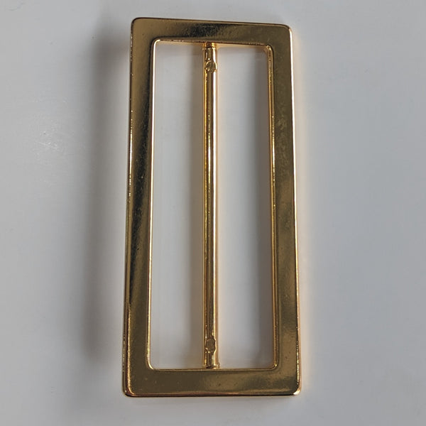 Large Gold Buckle / Metal / Rectangle