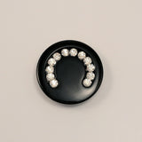 Black / Round / Diamantes / Shiny