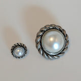 Silver / Rope Edge / Pearl Centre Dome