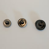 Black / Rose Petal Edge / Pearl Centre Dome