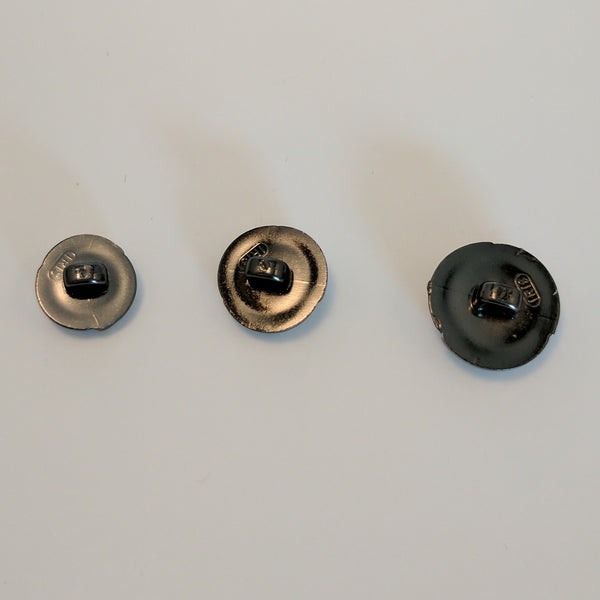 Black / Rose Petal Edge / Pearl Centre Dome