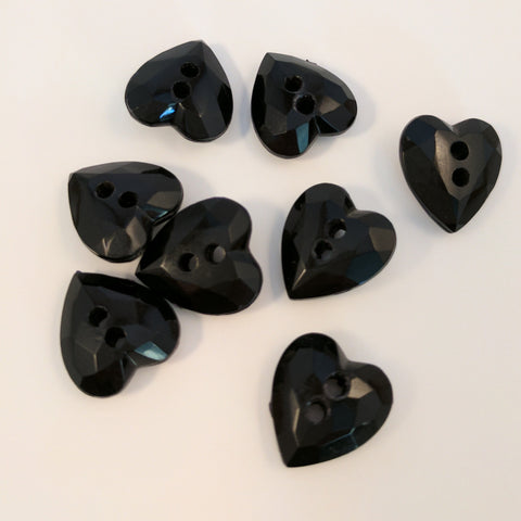 Black / Love heart / Shiny