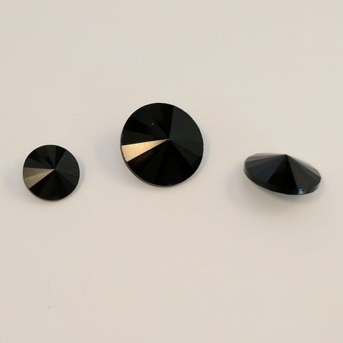 Black / Glass / Spinning Top / Shiny
