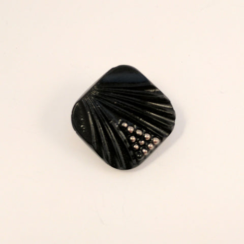 Black (Silver) / Square / Glass / Shiny