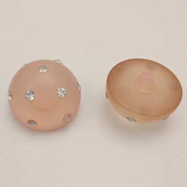 Pink /  Full Ball / Semi-Opaque with Diamantes