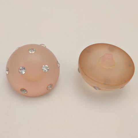 Pink /  Full Ball / Semi-Opaque with Diamantes