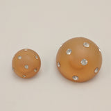Orange /  Full Ball / Semi-Opaque with Diamantes