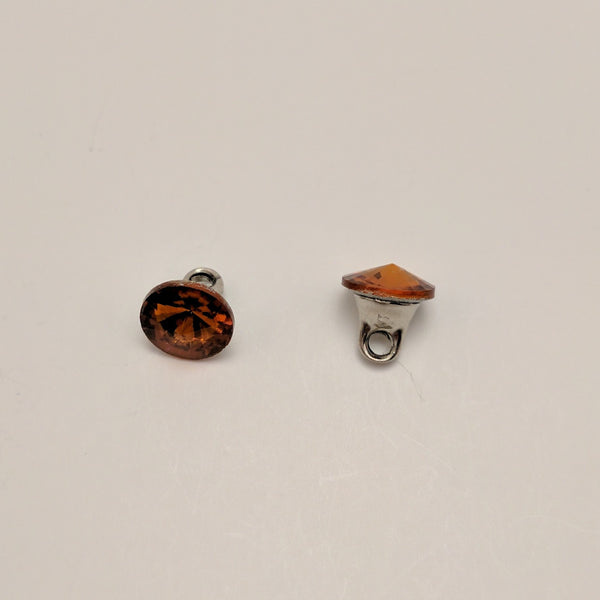 Orange / Single Diamante / Shank