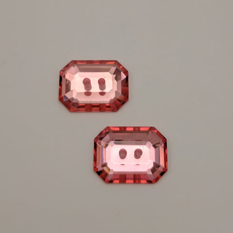 Pink / Rectangle / Sew through / Mirrored