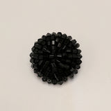 Black / Hand Beaded / Shank