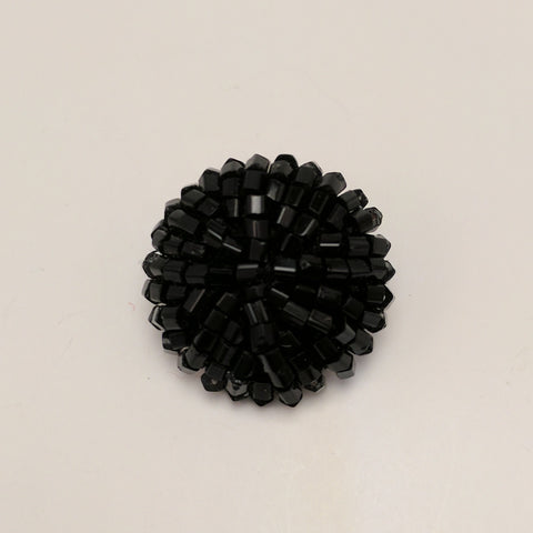 Black / Hand Beaded / Shank